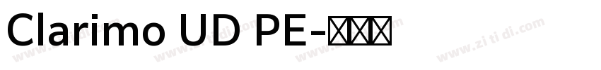 Clarimo UD PE字体转换